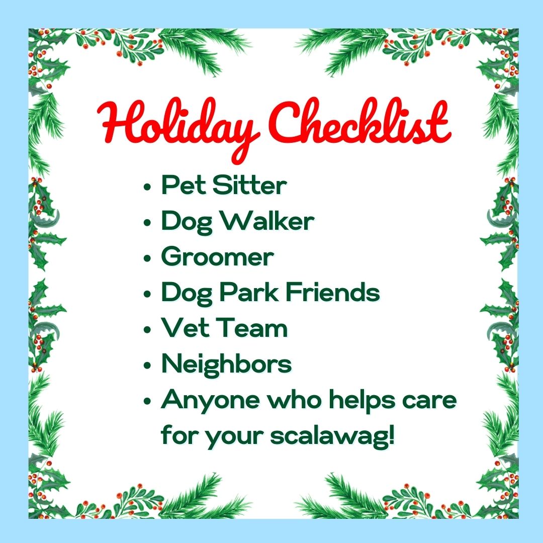 Holiday Checklist for Pet Families