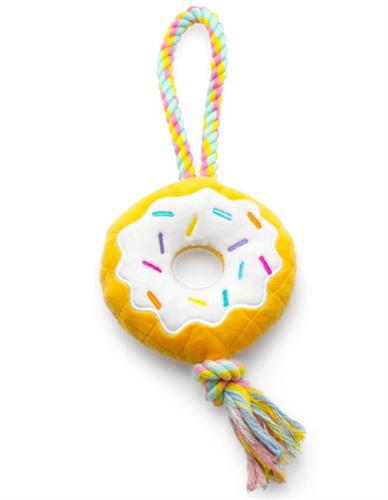 Birthday Donut/Rope Dog Toy