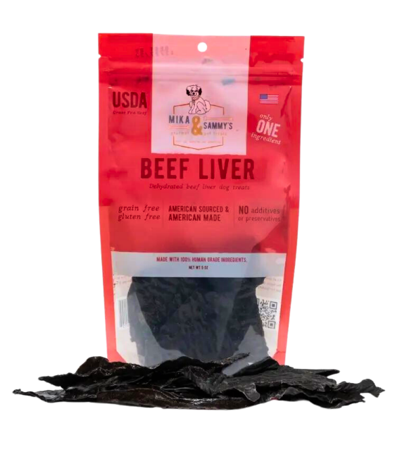 Mika & Sammy's Beef Liver Deyhydrated Jerky