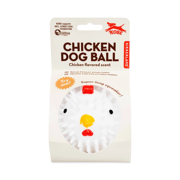 Squeaky Chicken Dog Ball