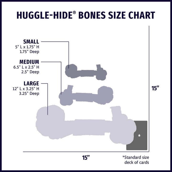 Huggle-Hide Leather Bone Toy