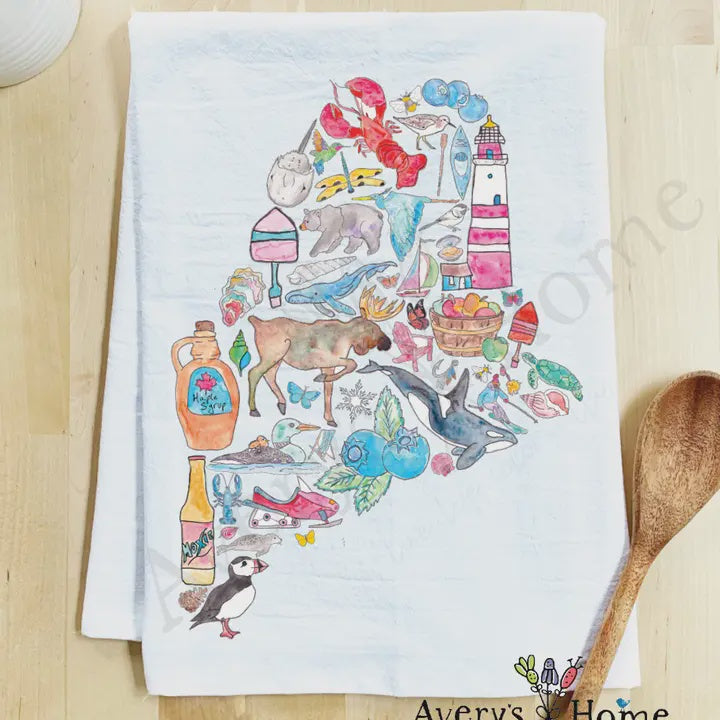 State of Maine Kitchen Towel