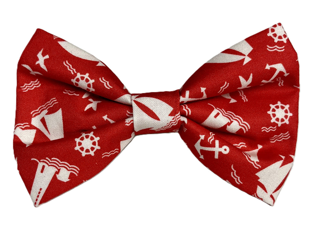 Seaside Red Bow Tie
