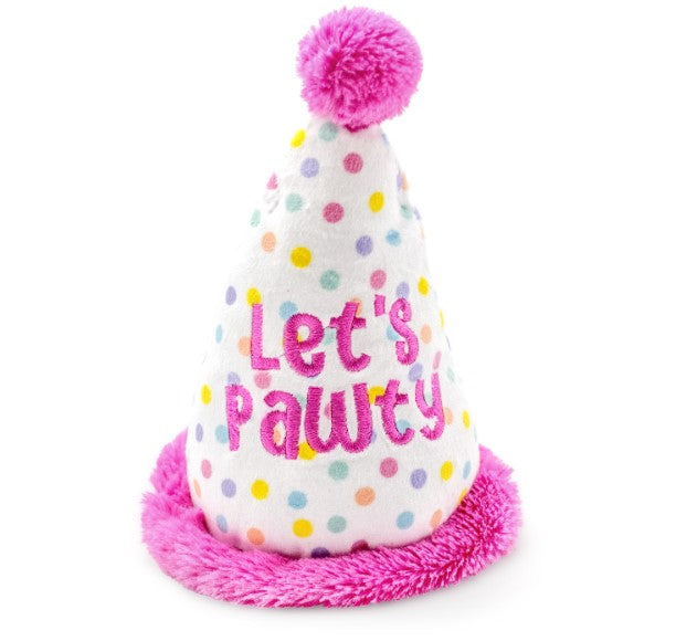 Birthday Hat Dog Toy - 2 Colors!