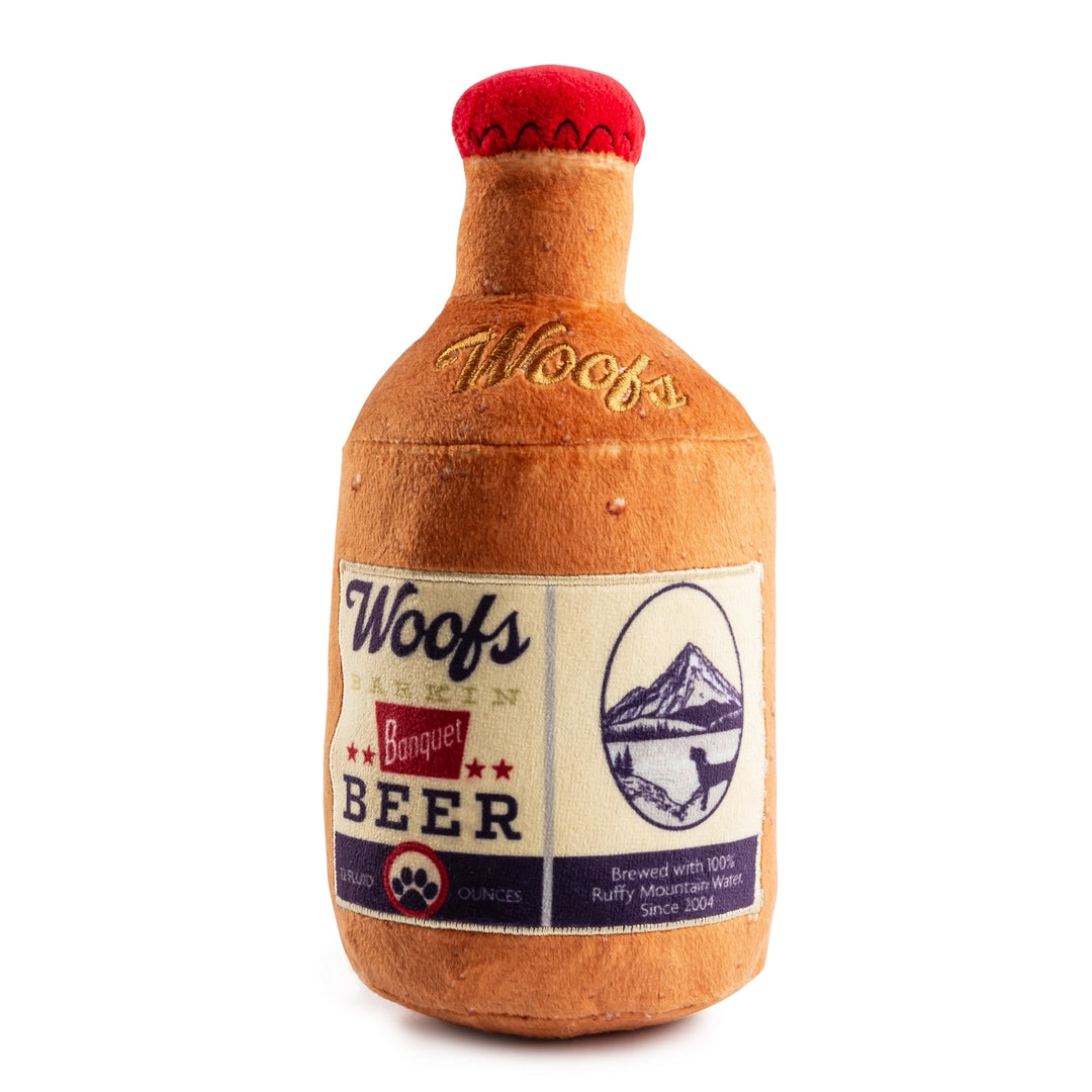 Woofs Beer Bottle Dog Toy