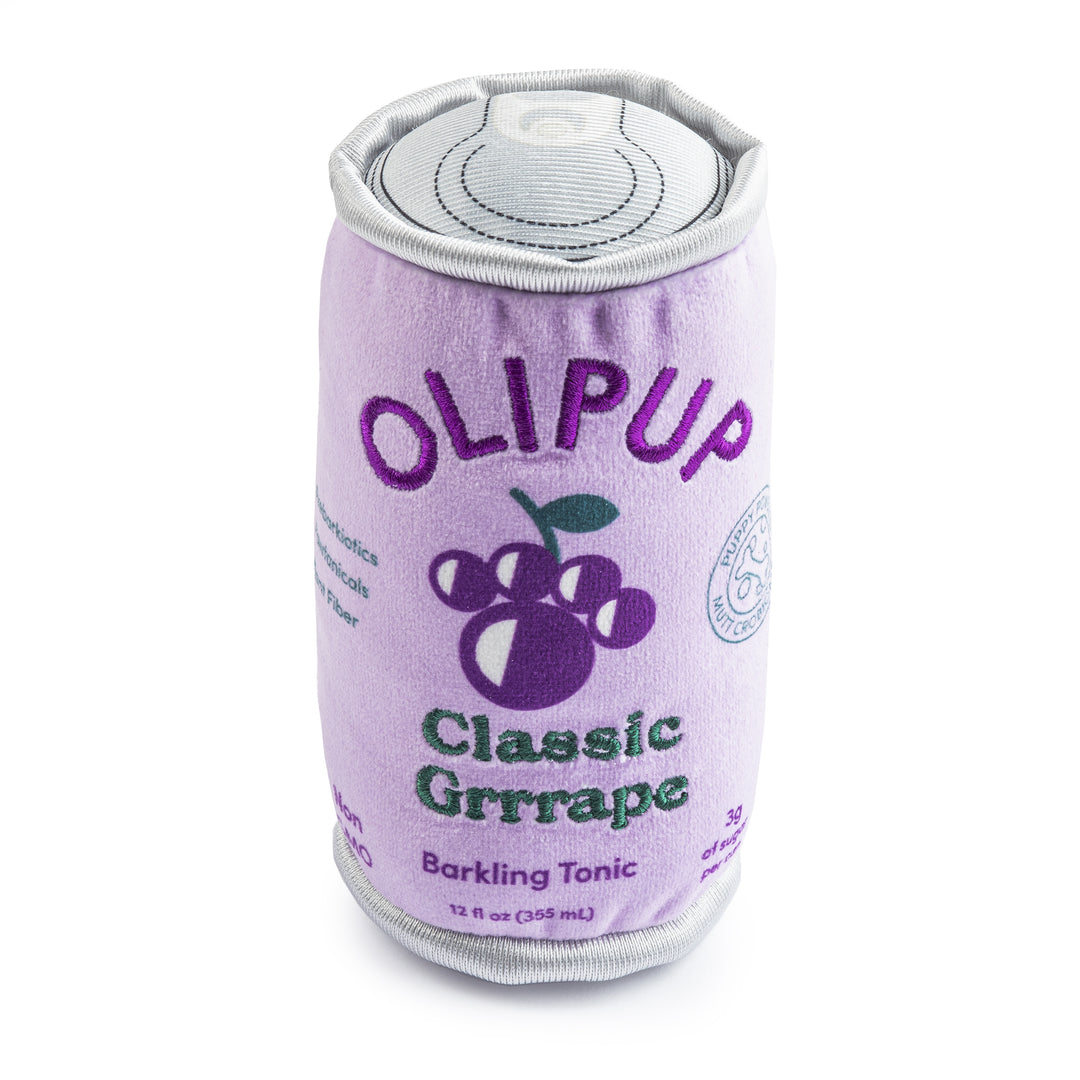 Grape Olipup Soda Dog Toy