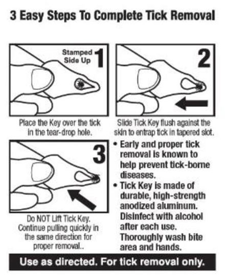 Tick Removal with Tick Key