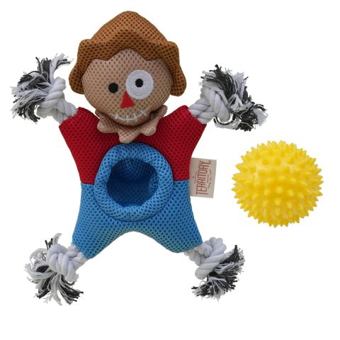 Scarecrow 2-in-1 Fetch Tug Dog Toy