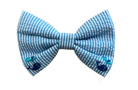 Seersucker Whale Bow Tie