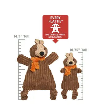 Nutmeg Squirrel HuggleFlatties Dog Toy