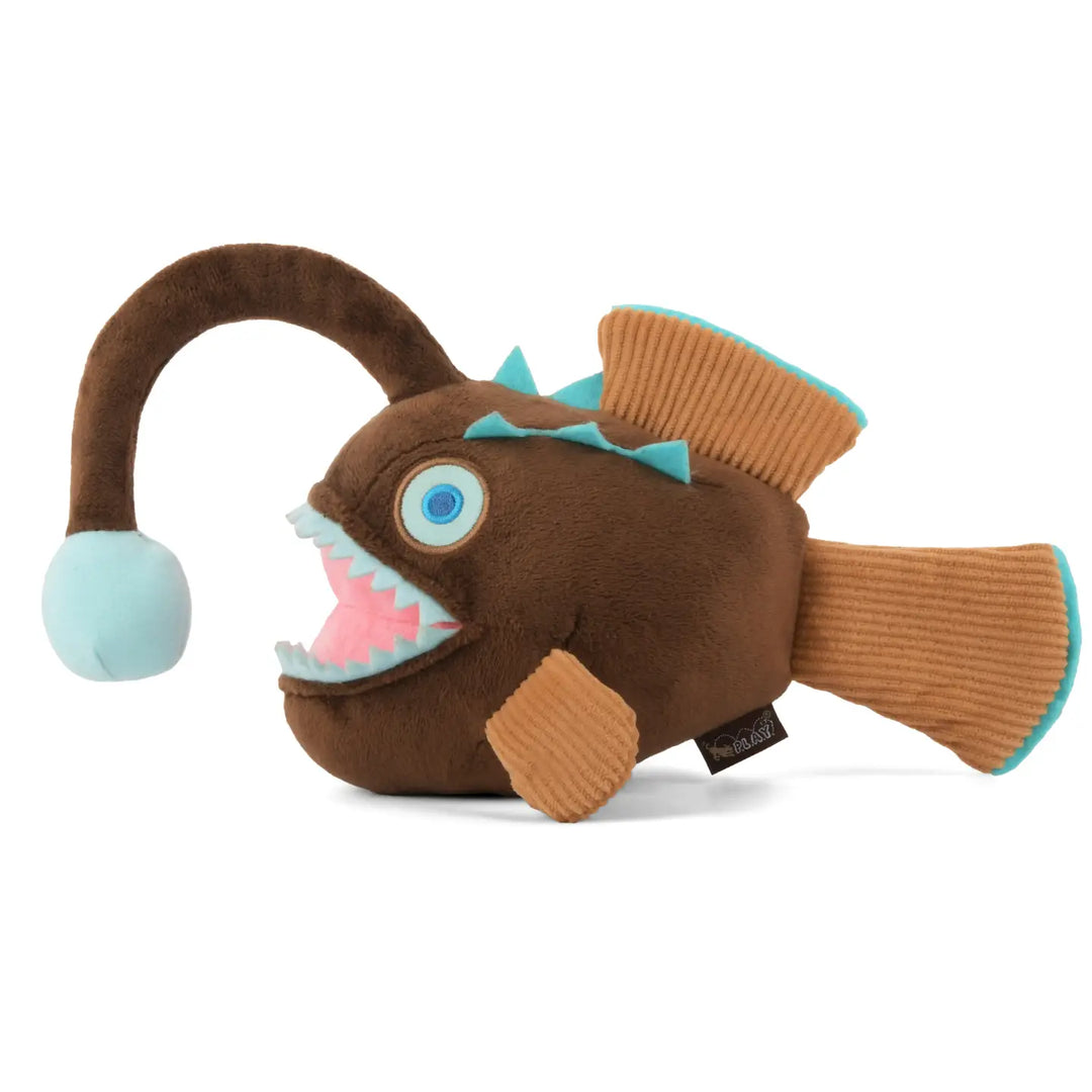 Ocean Buddies Anglerfish Plush Dog Toy