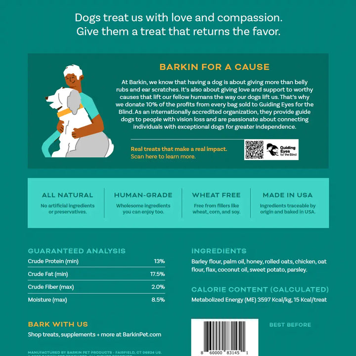 BARKIN Chicken Pot Pie Soft & Chewy Treats