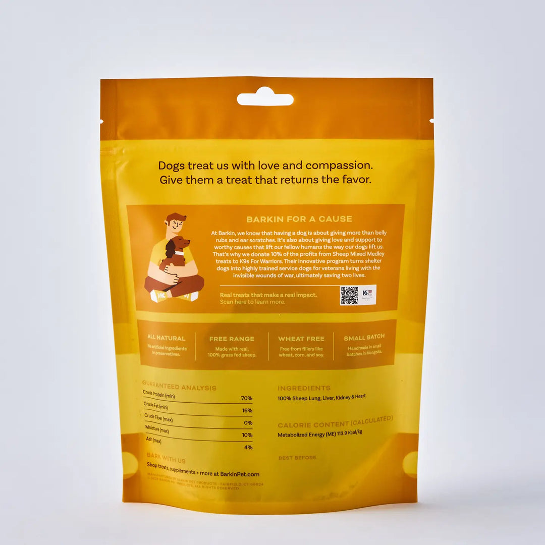 BARKIN Freeze Dried Lamb Mixed Medley Treats