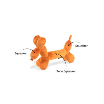 Party Animal Balloon Buddy Plush Dog Toy