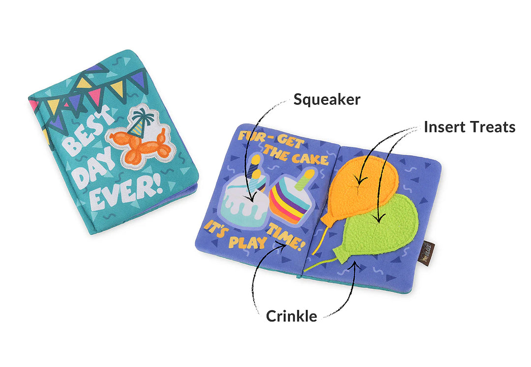 Party Animal Barkday Wishes Plush Card Toy