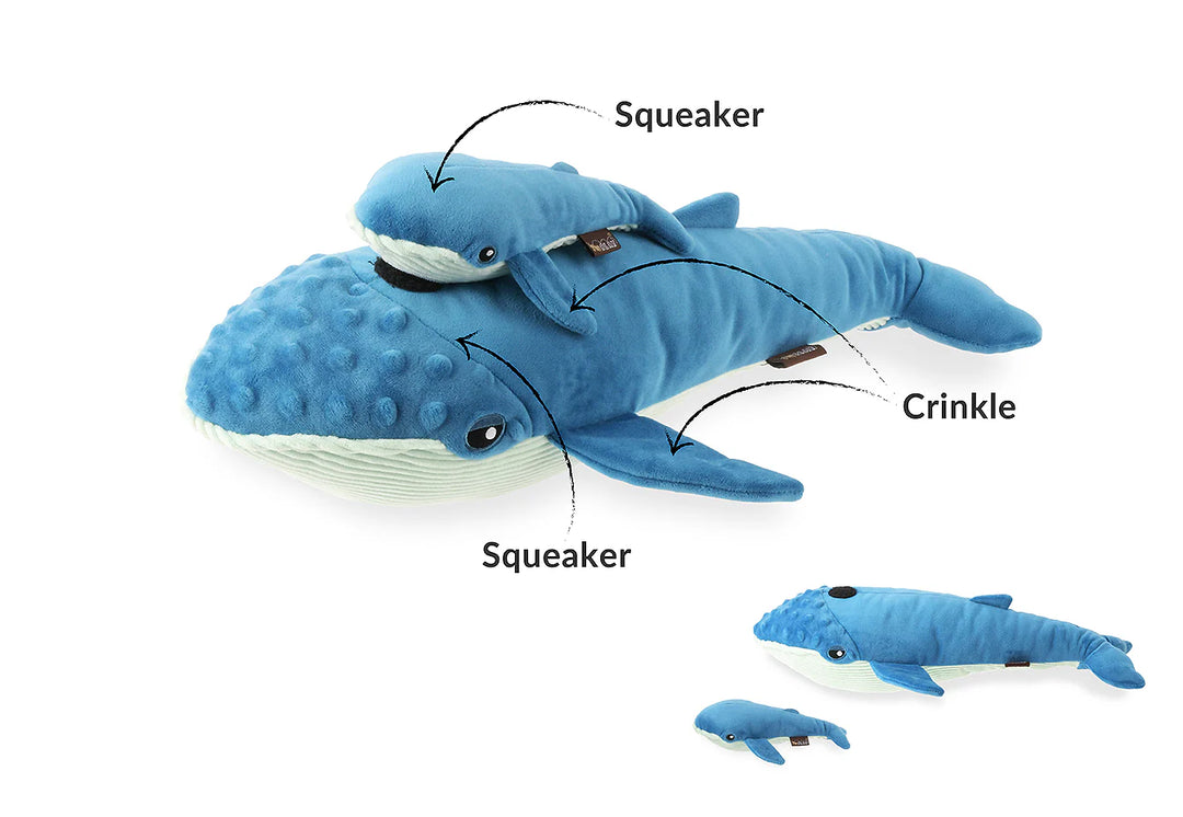 Ocean Buddies Big Blue & Baby Plush Dog Toy