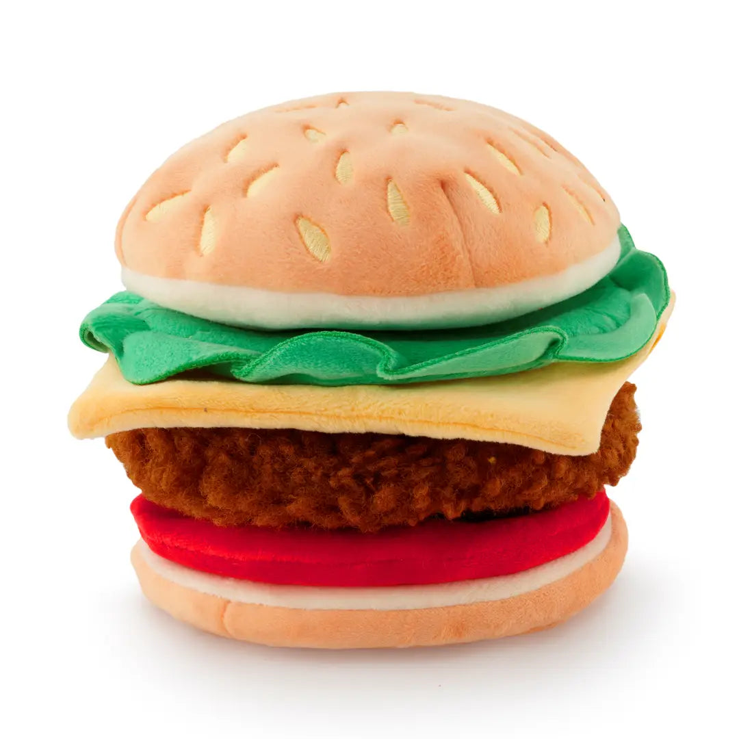 Cheeseburger Interactive Snuffle Dog Toy