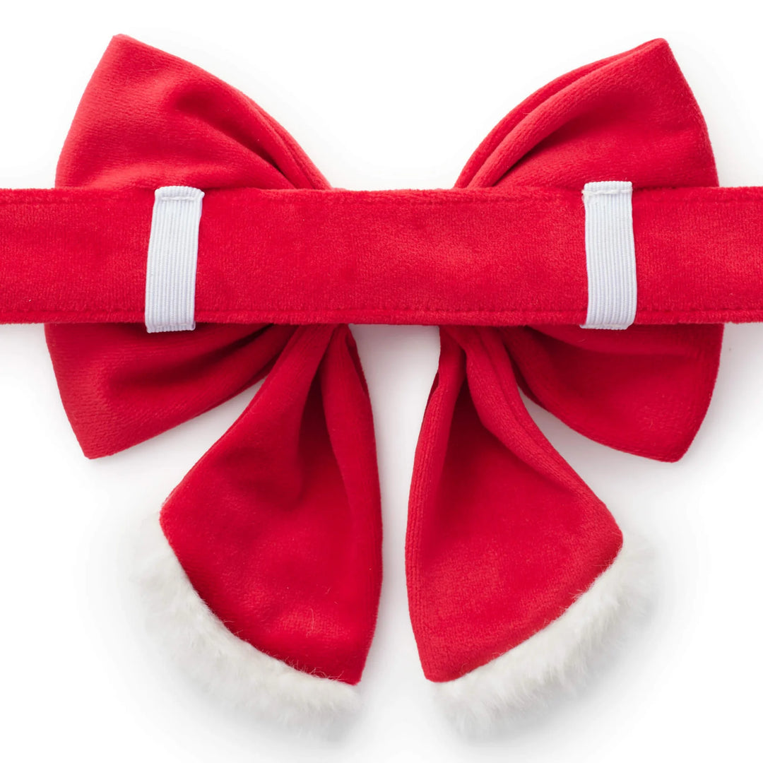 Mrs. Santa Paws Dog Bow