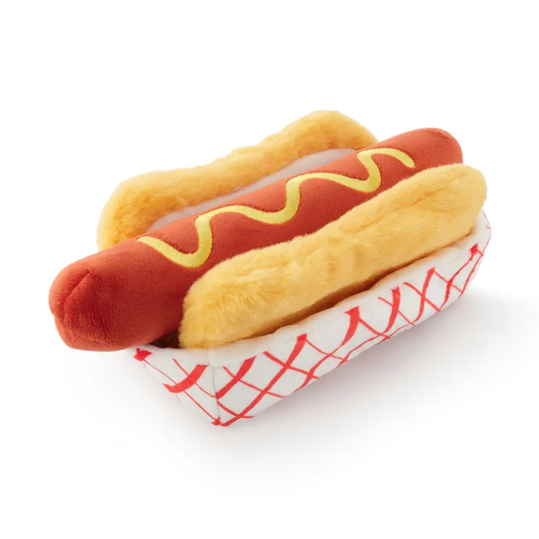 Hot Dog Interactive Snuffle Dog Toy