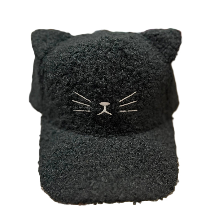 Cat Face Sherpa Baseball Cap