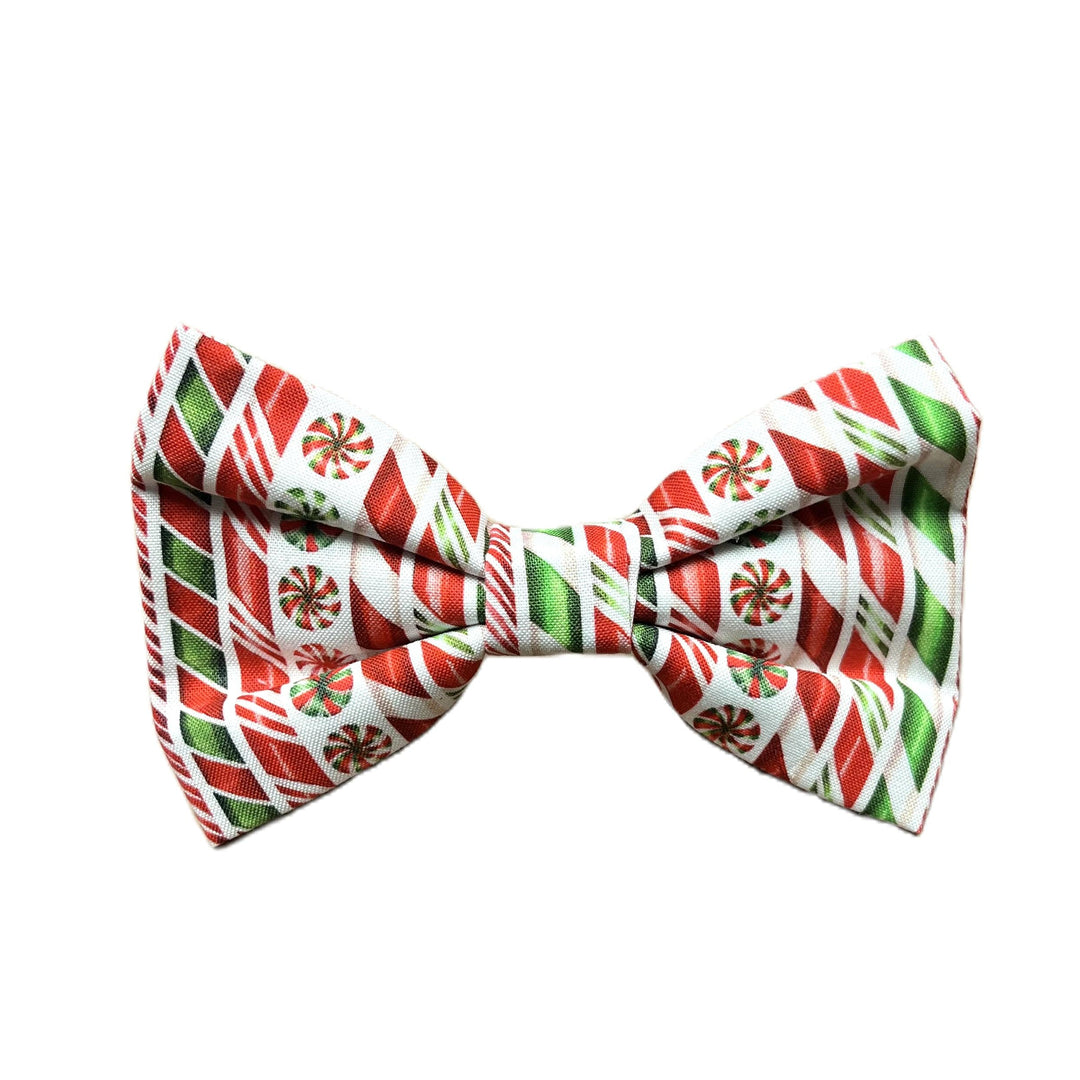 Peppermint Stripe Bow Tie