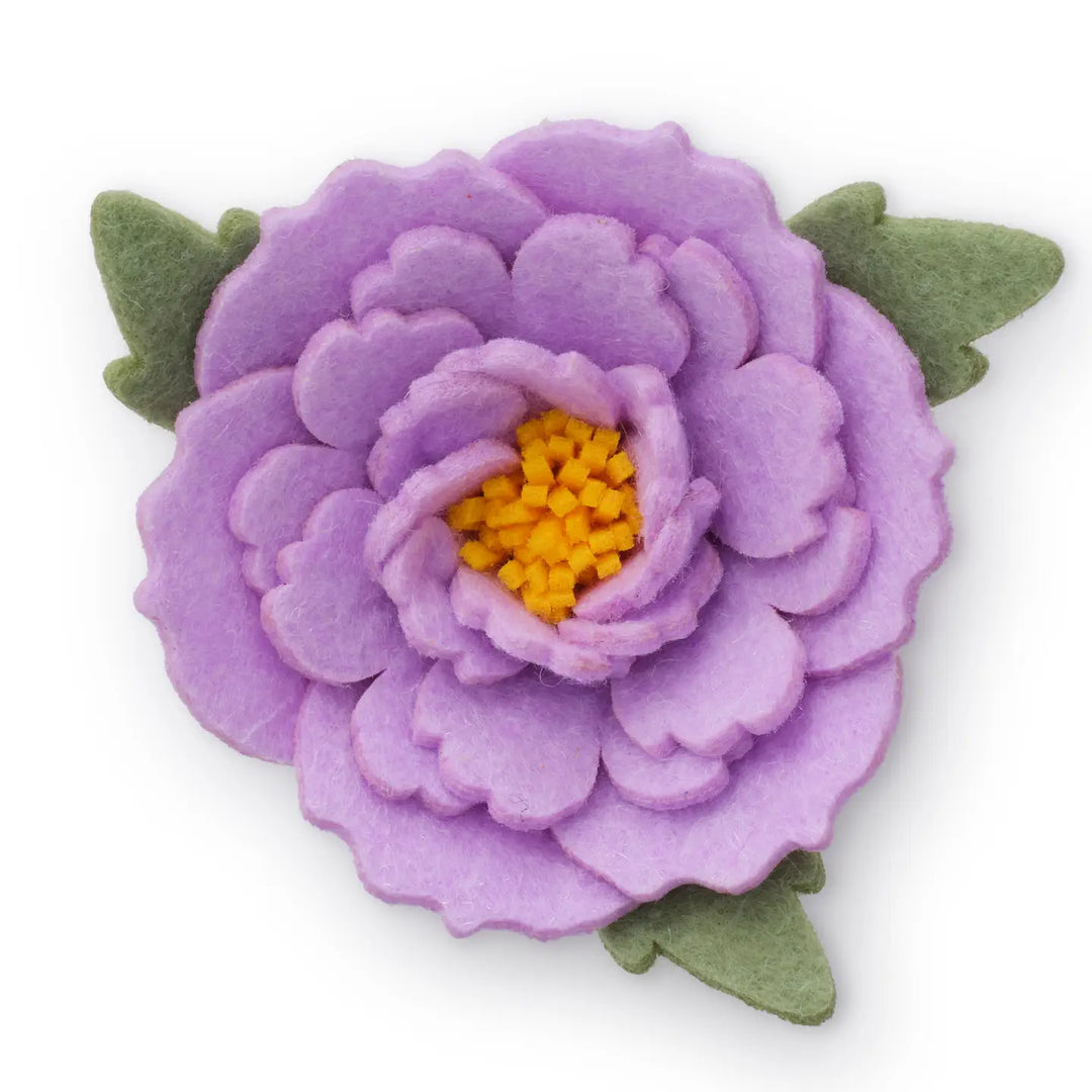 Lilac Peony Dog Collar Flower