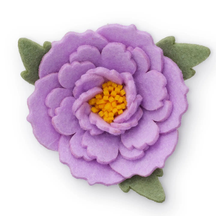 Lilac Peony Dog Collar Flower