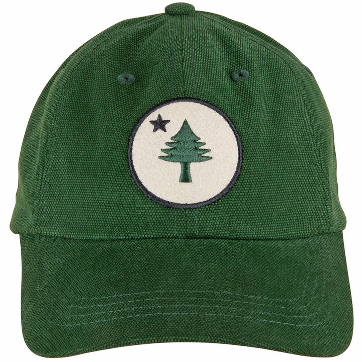 Maine Tree & Star Oxford Canvas Patch Hat