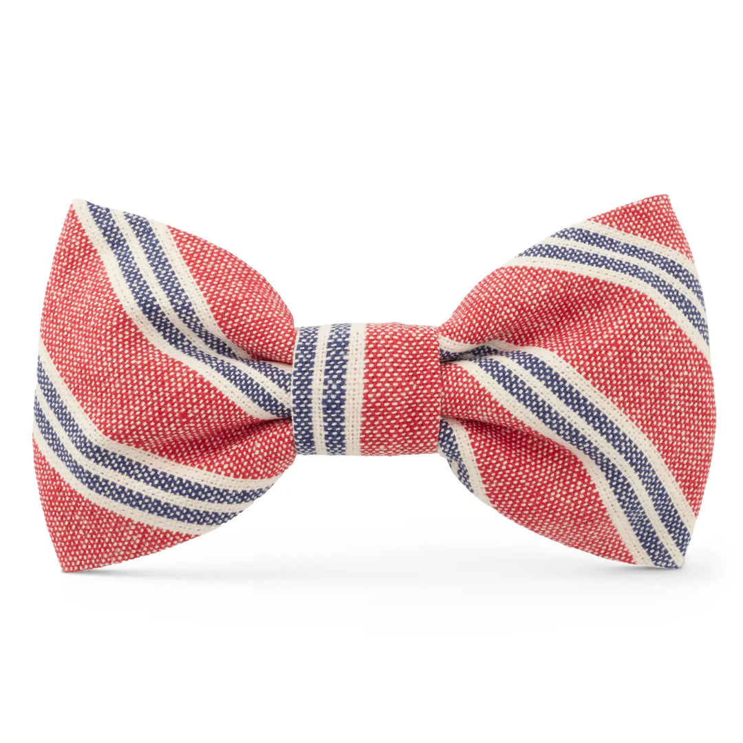 Nantucket Stripe Dog Bow Tie