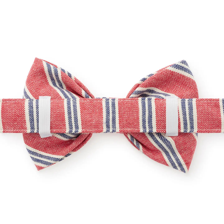 Nantucket Stripe Dog Bow Tie