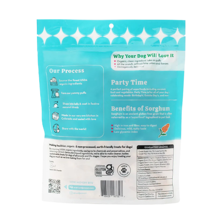 Organic Party Time Love Puffs Treats