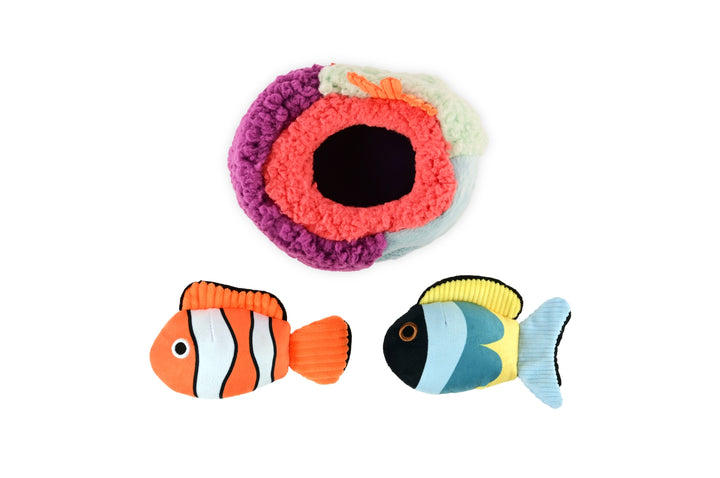 Ocean Buddies Reef Retreat Plush Dog Toy Set
