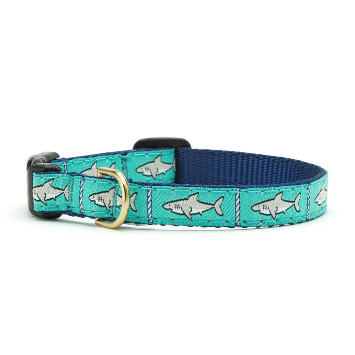 Turquoise Shark Dog Collar