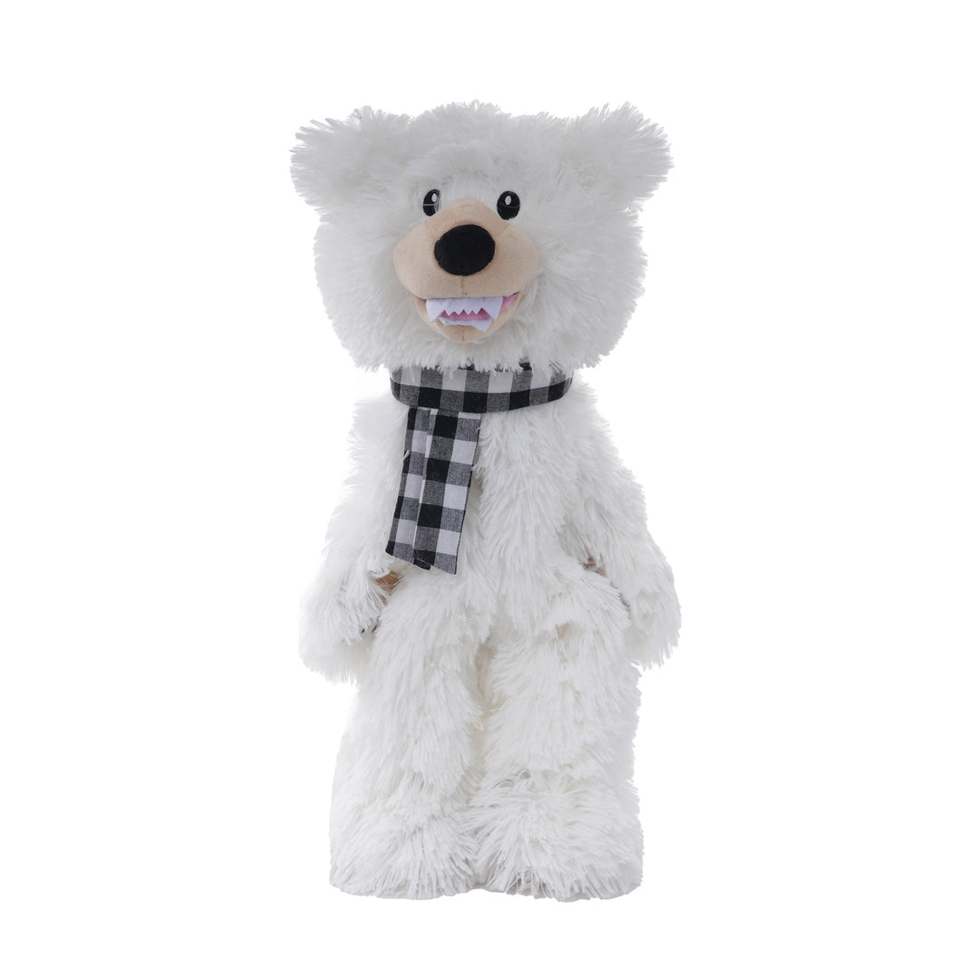Stuffless Polar Bear Dog Toy