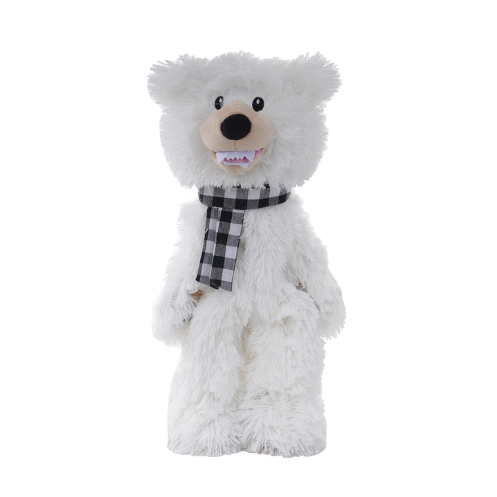 Stuffless Polar Bear Dog Toy