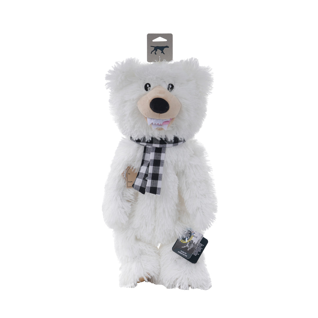 Stuffless Polar Bear Dog Toy