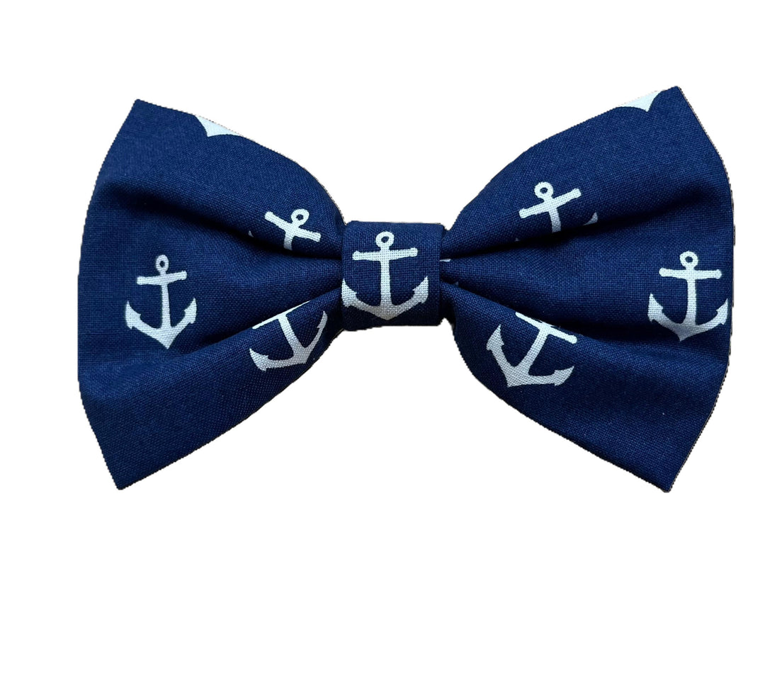 Classic Anchors on Navy Bow Tie