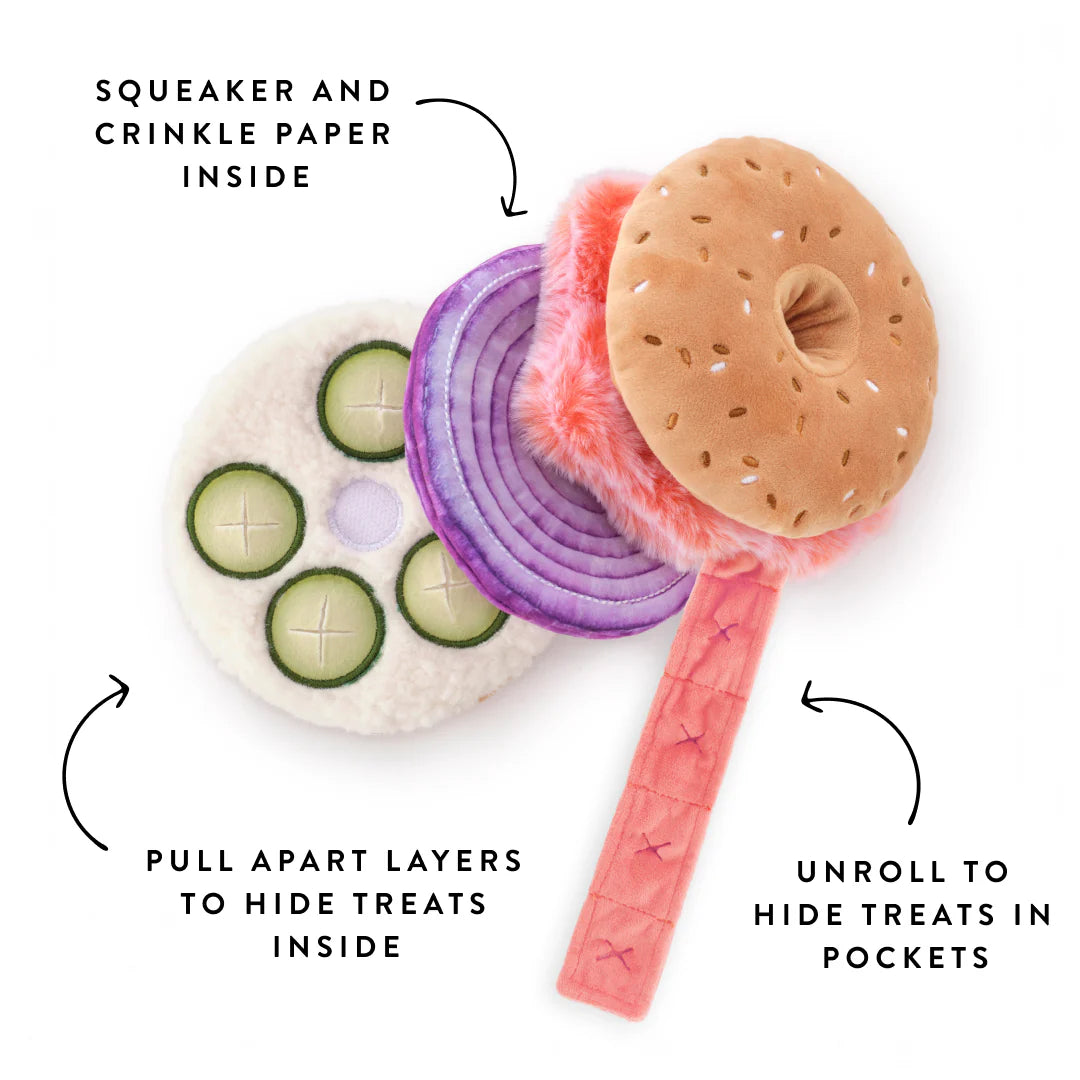 Bagel & Lox Snuffle Dog Toy