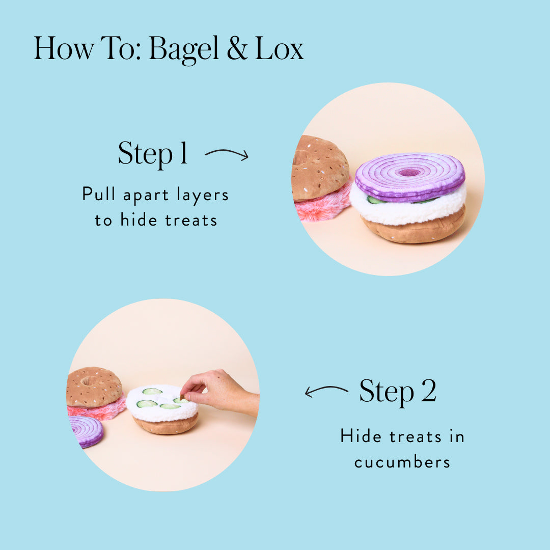 Bagel & Lox Snuffle Dog Toy