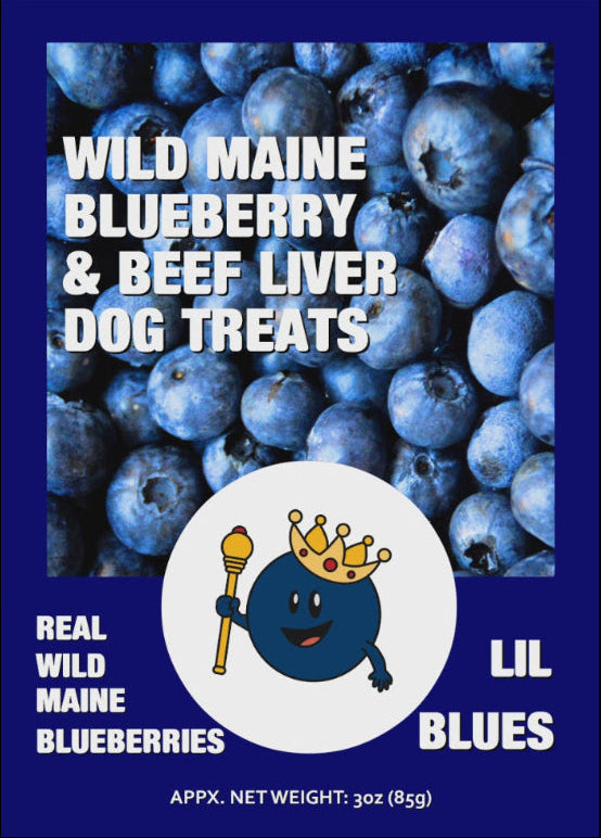 Wild Maine Blueberry and Beef Liver Dog Treats