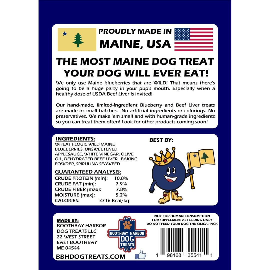Wild Maine Blueberry and Beef Liver Dog Treats
