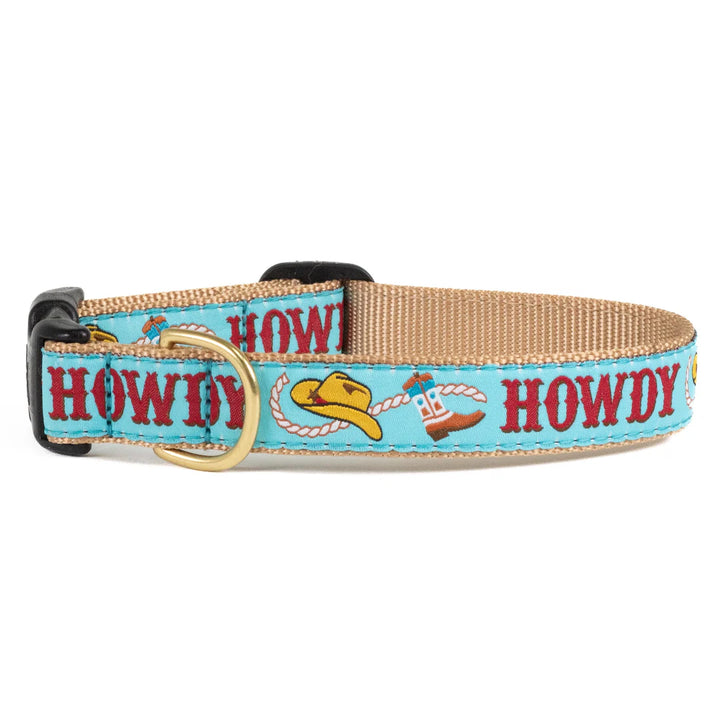 Blue Howdy Dog Collar