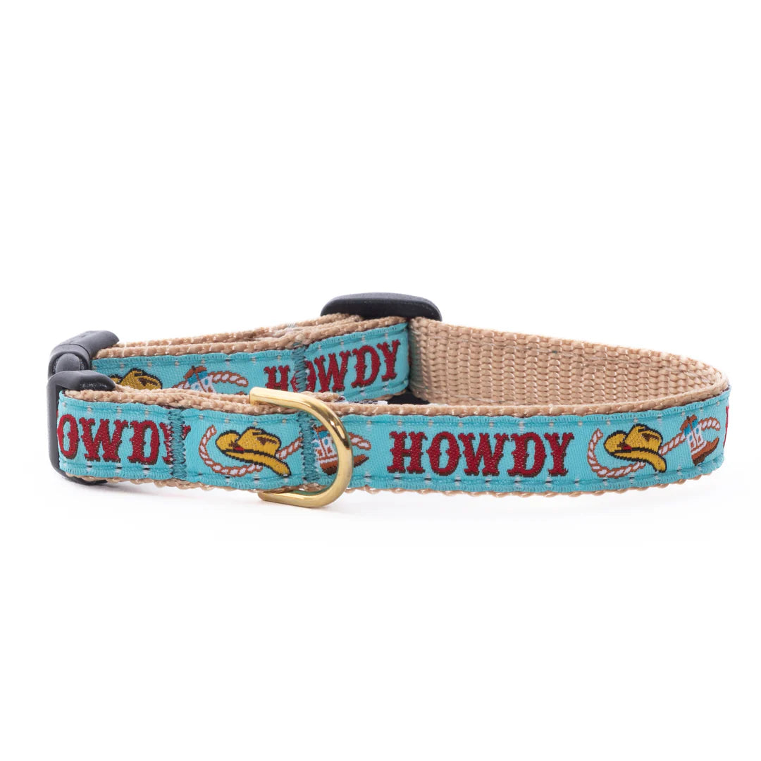 Blue Howdy Dog Collar