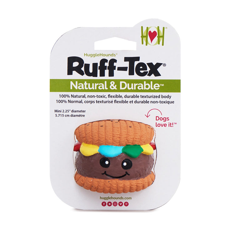 Big Buns Hamburger Ruff-Tex Dog Toy