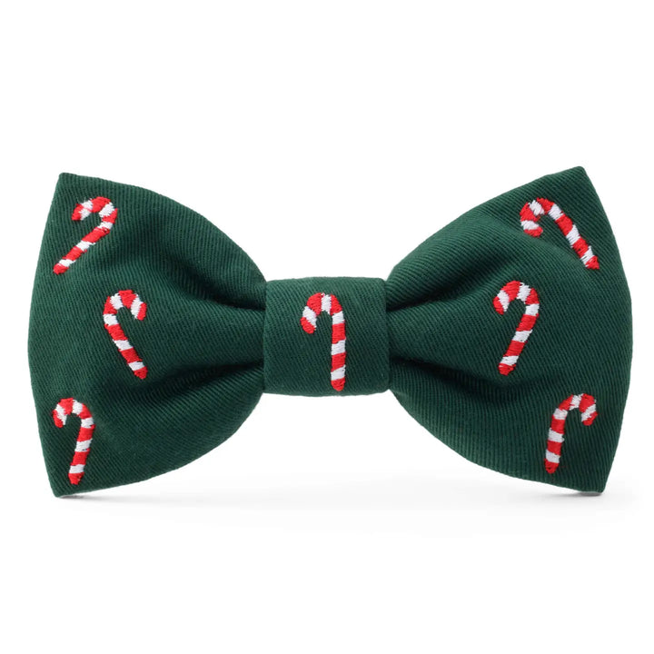 Green Candy Canes Bow Tie