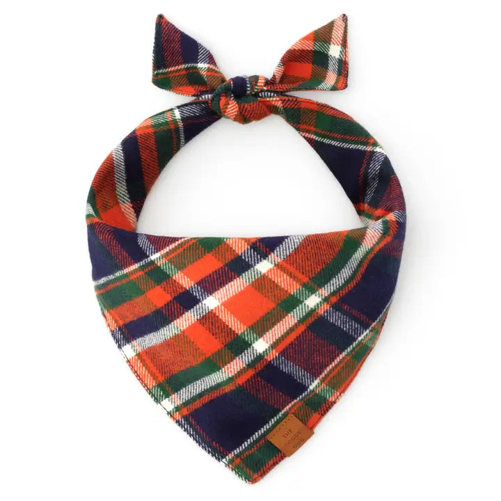 Foggy Dog Dakota Plaid Flannel Dog Bandana