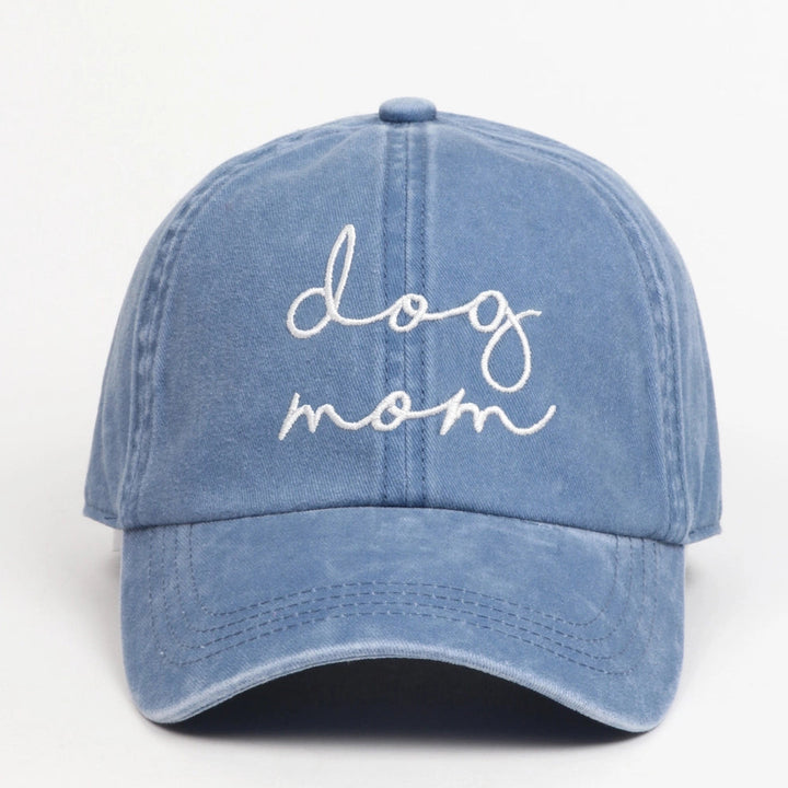 "Dog Mom" Script Baseball Cap