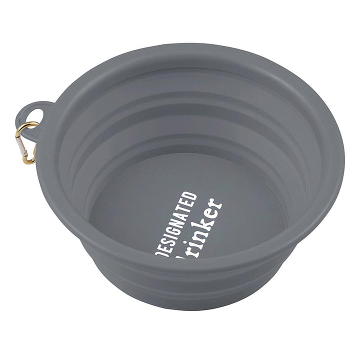 "Designated Drinker" Collapsible Dog Bowl
