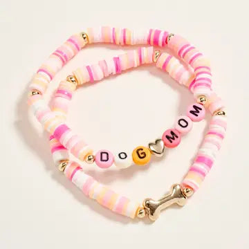 "Dog Mom" Bracelet Set