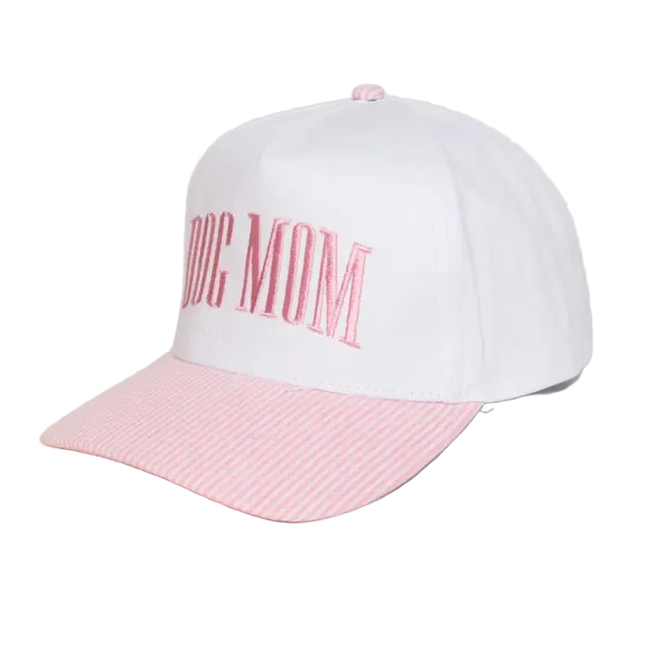 "Dog Mom" Embroidered Baseball Cap